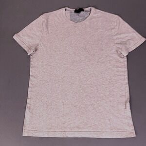 Banana Republic T-Shirt Medium Mens‎ Moisture Wicking Beige Heathered Crew Neck